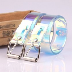 Transparent - laser rainbow - fashionable belt - 90cm - 100cm - 110cm - 120cm