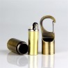 Mini compact oil lighter with buckle - keychainKeyrings
