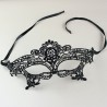 Schwarze Spitzenaugenmaske - Party & Karneval - Maskeraden 2 Stück