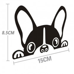 Waterproof - vinyl car sticker with a dog's faceStickers