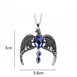 Eagle with blue crystals - vintage necklaceNecklaces