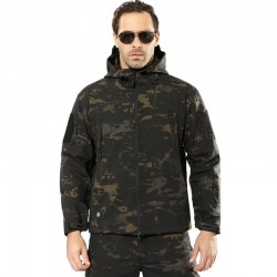 Mens Army Camouflage Jacket and Coat Military Tactical Jacket Winter Waterproof Soft Shell Jackets