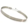 Fashionable metallic belt with a chain