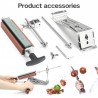 Professional kitchen knife sharpener - fixed angle tool - with 4 whetstoneKnife sharpeners