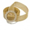 Fashion Thin Shiny Rhinestone Belt Transparent Crystal Belts For Women s Casual Metal Buckle Pvc Le