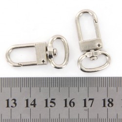 10 pieces - swivel carabiner - hook - key ring 18 * 33 mmKeyrings