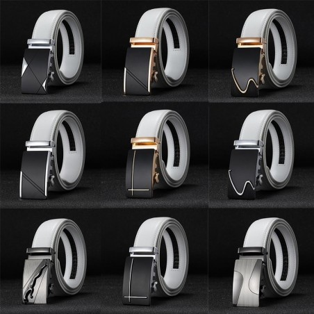 CETIRI 25 style Luxury Genuine Leather Mens Belt Automatic Buckle Jeans Cowhide Strap Brand Belt Wa
