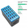 Multi USB charger - 20 ports - 20A / 100W - LED - Quick-ChargeChargers