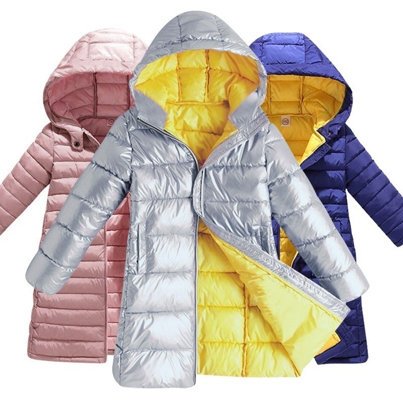 Kids long jacket - coat with hood - for girls and boysKids