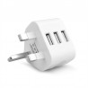 3 pin plug for all mobile phone - travel charging mains wall - AC multi power adapterChargers