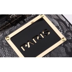 new transparent acrylic elegant perfume bottle bag - vertical style square bag - party gown dinner bag female