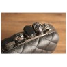 Luxury skull ring vintage plaid bag - clutch bag with chainHandbags