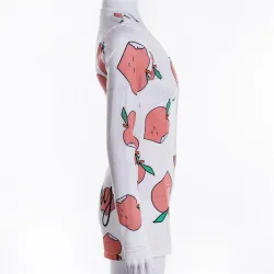 Sexy deep v-neck jumpsuit - long sleeve printed bodysuit with buttonsBlouses & shirts