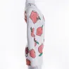 Sexy deep v-neck jumpsuit - long sleeve printed bodysuit with buttonsBlouses & shirts