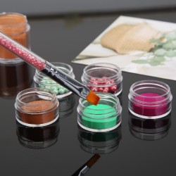 10pcs Kosmetik jar box - Make-up Creme Nagel Kunst kosmetische Perle Aufbewahrung - Topf Behälter runde Flasche