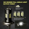 2pcs LED-Lampe super hell Auto Nebelscheinwerfer - 12v 24v 6000k weißes Auto fahren 21 3030-SMD Lauflicht auto led h7 Lampe