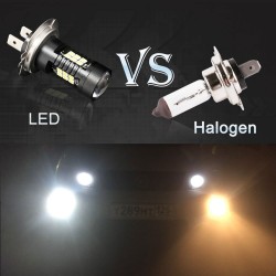 2pcs LED-Lampe super hell Auto Nebelscheinwerfer - 12v 24v 6000k weißes Auto fahren 21 3030-SMD Lauflicht auto led h7 Lampe