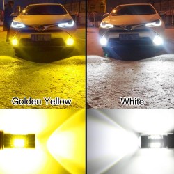 2pcs LED-Lampe super hell Auto Nebelscheinwerfer - 12v 24v 6000k weißes Auto fahren 21 3030-SMD Lauflicht auto led h7 Lampe