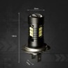 2pcs LED-Lampe super hell Auto Nebelscheinwerfer - 12v 24v 6000k weißes Auto fahren 21 3030-SMD Lauflicht auto led h7 Lampe