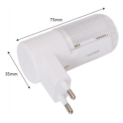 emergency light wall lamp - home lighting - LED night light - EU plug bedside lamp wall mounted energy-efficient 4 leds 3wWal...