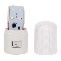 emergency light wall lamp - home lighting - LED night light - EU plug bedside lamp wall mounted energy-efficient 4 leds 3wWal...