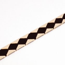 Elegant elastic belt with golden trianglesBelts