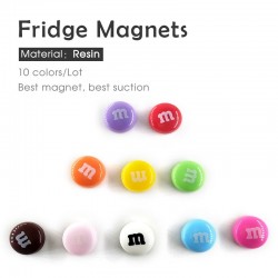 Resin fridge magnets - magnetic stickers - 10 piecesFridge magnets