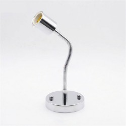 Lampenbasis E27 Aluminium Metall-Schraubenlampe Halter mit Schlauch Vintage Retro Antiquitäten Edison Schraubenlampe - Wandleuch