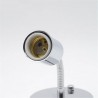 lamp base E27 aluminum metal screw bulb socket holder with hose vintage retro antique Edison screw light bulb - wall lampWall...