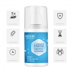 100ml Portable Disposable No Clean Waterless Hand Sanitizer Alcohol Antibacterial Hand Sanitizer DisHealth & Beauty