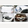 2PCS 3D Charming Black False Eyelashes Fake Eye Lash Sticker Car Headlight Decoration Funny Decal FoStyling parts