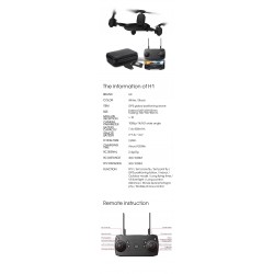 SHRC H1G 1080P 5G WiFi FPV GPS - follow me - RC Quadcopter Drone RTFDrones