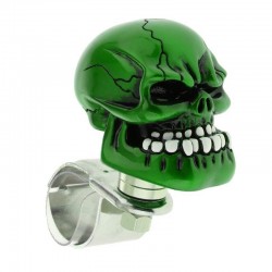Green skull head - steering wheel ballGear shift knobs