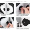 PM25 - active carbon replacement filter for mouth/face mask with double air valve - 10 piecesMouth masks