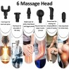 LCD Display High frequency Massage Gun muscle body relax relaxation 30 Speed VibrationMassage