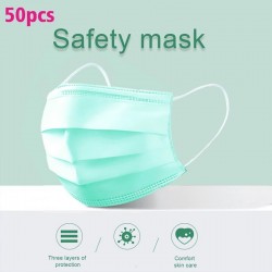 Einweg Gesichts-/Mundmasken - 3 Schicht - Antistaub - antibakteriell - premium green