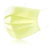 Disposable face/ mouth masks - 3 layer - anti-dust - anti bacterial - premium yellowMouth masks