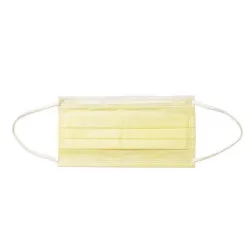 Disposable face/ mouth masks - 3 layer - anti-dust - anti bacterial - premium yellowMouth masks
