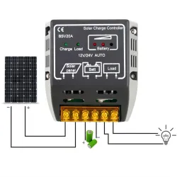 20A 12V/24V Solar Panel Laderegler