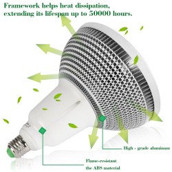 E27 150W - COB LED wächst Licht - für Hydroponik-System - volles Spektrum