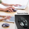 Wireless optical gaming mouse - rechargeable - silent - LED backlit - ergonomicMouses