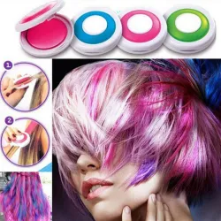 Farbiges Kreidepulver - temporärer Haarfärbemittel