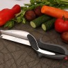 2 in 1 utility knife & scissors - stainless steel kitchen toolKitchen knives