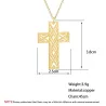 Hohlkreuz mit Halskette - Edelstahl