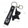 Soft resin French bulldog - keychainKeyrings