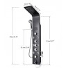 Stainless steel - 6-function waterfall - LED shower panel with massage systemFaucets