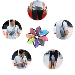Waist & shoulder bag - sports bag - waterproof - nylon - with zippersBags