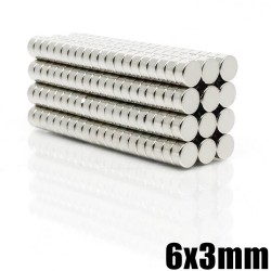 N35 neodymium magnet - strong disc - 6 mm * 3 mmN35