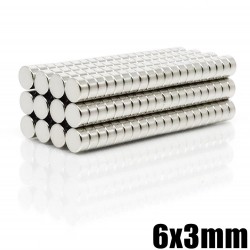 N35 neodymium magnet - strong disc - 6 mm * 3 mmN35