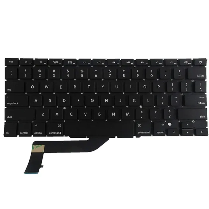 Ersatztastatur für Apple MacBook Pro 15-Zoll Retina A1398 US Laptop 2012 / 2013 / 2014 / 2015